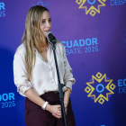 Andrea González es la candidata presidencial del Partido Sociedad Patriótica.