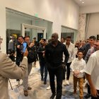 Jugadores llegaron a la Cena Amarilla.