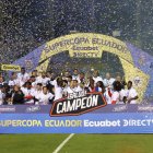 Liga de Quito festejó un nuevo campeonato de la Supercopa, tras vencer a El Nacional