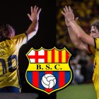 Carles Puyol jugo 30 minutos con Barcelona SC.