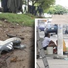 Los familiares se preparaban para recibir el cuerpo del adolescente.