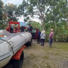 Aguacero en la amazonia provoco desbordamiento de un rio en Zamora Chinchipe.