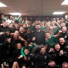 El festejo de los jugadores del Plymouth tras eliminar al Liverpool.