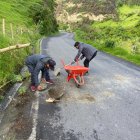 Personal del Municipio de Sigchos realizó una limpieza en las zonas afectadas.