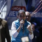Luisa González, candidata presidencial en Ecuador.