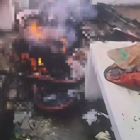 El cadáver fue incinerado en el cementerio de Tenguel.