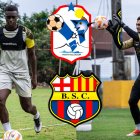 Ángel Rangel y José Contreras jugadores de Barcelona SC.