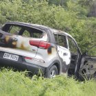 El automotor fue encontrado en una calle con una pendiente.