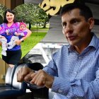 Jefferson Pérez y Katherine Brito, quien corrió cuando estaba embarazada, ahora lo hará con sus mellizas.