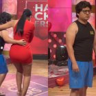 Pansito, de forma espontánea, invitó a bailar a Conny Garcés.