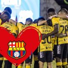 Barcelona SC invitó a la pequeña hincha al Monumental.