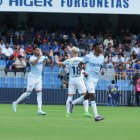 Ismael Díaz festeja el 1-0 transitorio.