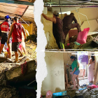 Bomberos llegaron a realizar las labores de búsqueda.