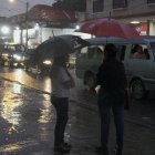 Fuerte lluvia cayó la tarde de este 17 de febrero en Guayaquil.