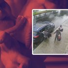 La policía busca a los delincuentes con la placa del vehículo.