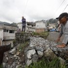 En La Chorrera existe el peligro de que un muro ceda ante las lluvias.