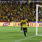 La celebración de Janner Corozo tras marcar el tanto del Ídolo.