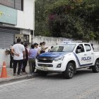 La policía estuvo en Mangahuantag conversando con los moradores un día después de lo ocurrido.