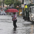 Imagen de una fuerte lluvia registrada en Guayaquil, esta semana.