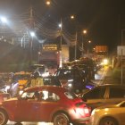 Inundaciones en la zona de la urbanización Villa Bonita causaron congestionamiento vehicular.