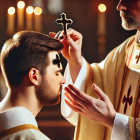 La cruz de ceniza en la frente simboliza arrepentimiento y conversión. Es un llamado a la oración, el ayuno y las buenas obras.