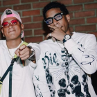 Jombriel y DFZM durante la grabación del video oficial de Vitamina.