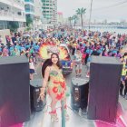 Lissette Álava Cochea,  como garota, se convirtió en la atracción principal del evento.