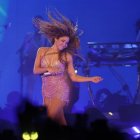 La colombiana Shakira durante uno de sus conciertos.