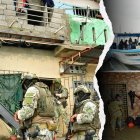 Durante la incursión, los militares allanaron tres viviendas del sector y se registraron a personas.