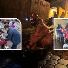 Personal de Cuerpo de Bomberos de Cayambe ayudó en la emergencia.