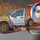 El cuerpo del guía Carlos Tenorio Sánchez yacía junto a la camioneta.