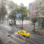 Las lluvias se registraron en sectores del centro norte de la capital.