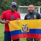 Antonio Valencia recibió a Marlon 'Chito' Vera en el entrenamiento de AV25