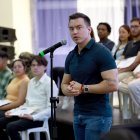 Daniel Noboa, presidente de Ecuador, este 11 de marzo en Guayaquil.