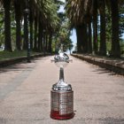 El trofeo de la Copa Libertadores 2025.