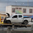 La camioneta accidentada en Mi Lote.