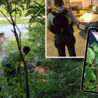 El abatido quedó sobre la maleza en una zona inundada. Los demás sospechosos escaparon.