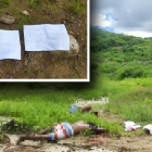 Por los indicios hallados, los agentes creen que los hombres fueron asesinados en el sitio.