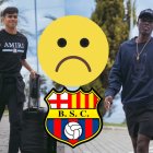 Xavier Arreaga y Janner Corozo a su llegada a la Tricolor.