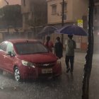 Torrencial lluvia en Guayaquil este 18 de marzo.