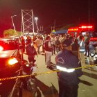 Así estaba el ingreso al puente sobre el río Magro.