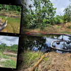 El crudo que se traslada por los ríos amenaza la biodiversidad y las comunidades cercanas.