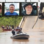 Casi toda la estructura del puente se hundió en el río Daule, mientras que un camión quedó atascado en un extremo. Ayer, personal de la Policía y el Cuerpo de Bomberos seguía con la búsqueda.