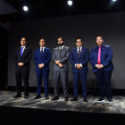 César Martín, Ministro de Telecomunicaciones y de la Sociedad de la Información; Roberto Kury, Gerente General de CNT; Edgar Lama, Ministro de Salud; David Urquiza, Gerente Healthbird Ecuador y Ariel Domínguez, CEO Healthbird