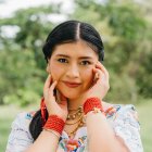 La joven estuvo en gira de medios para presentar su nueva producción junto a Ren Kai y Yilda.