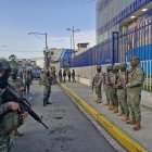 Personal militar acudió al sector en donde se escuchó la explosión.