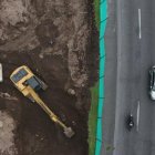 La obra busca aliviar la congestión vial en el concurrido cruce.