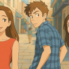 Meme convertido al estilo de Studio Ghibli en ChatGPT.