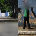 Pareja es detenida por mantener intimidad en la calle.