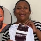 La mujer mostró las ecografías en varios videos en redes sociales.